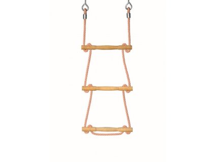 Lanový žebřík PP 16 mm, 3 příčky / m, akát, béžový