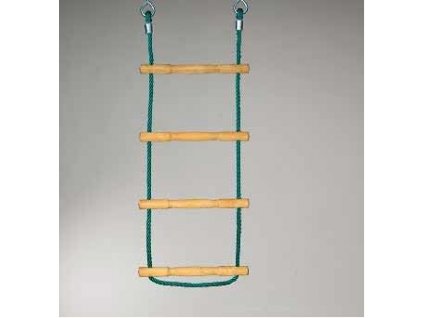 Lanový žebřík Herkules PES 16 mm, akátové příčky, 3 ks/m, žlutý