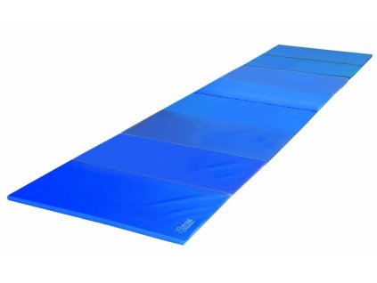 Skladacia podložka 6-dielna, 300x100x3 cm, PE, modrá