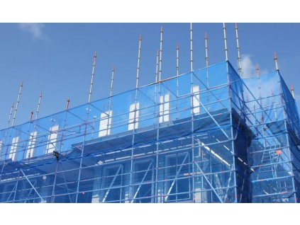 Lešenárska sieť PE 75 g/m2, 3,07 x 10,0 m, modrá