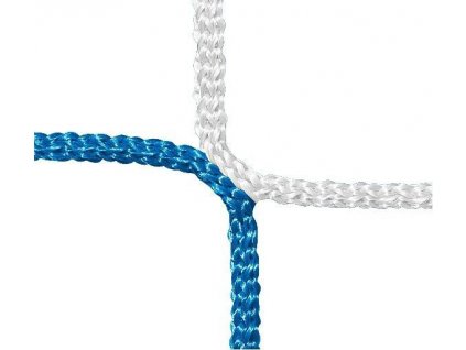 Sieť na futbalové bránky PP 3 mm, modrá/biela