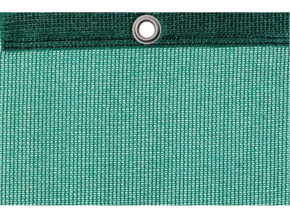 Sluneční prodyšná plachta PE 200 g/m2, zesílený lem, tmavězelená