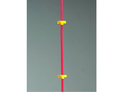 Šplhací lano Herkules o 18 mm s pomůckou každých 50 cm, délka 2 m, modré