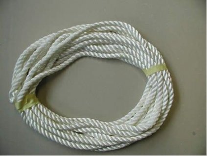Obvodové lano PA 12 mm, volné, bílé