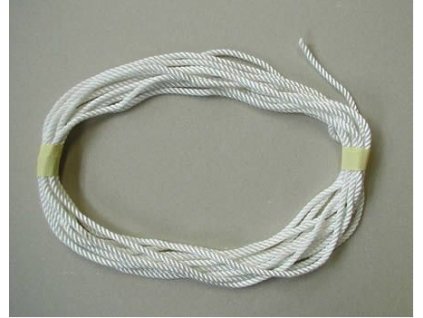 Obvodové lano PA 5 mm, volné, bílé