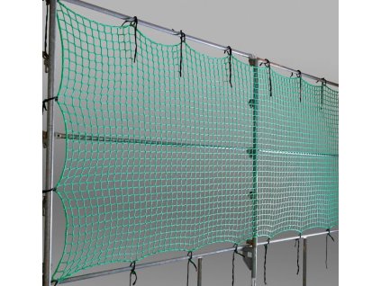 Boční ochranná síť PP 5 mm, 1,5 x 5,0 m, Isilink-Clip 18 ks, zelená