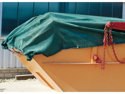 Kontejnerová plachta PE 200 g/m2, 3,5 x 8,0 m, tmavězelená