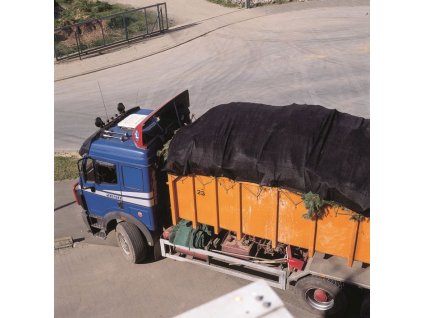 Kontejnerová plachta PE 240 g/m2, 3,5 x 8,0 m, černá