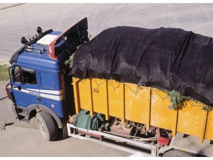 Kontejnerová plachta PE 180 g/m2, 3,5 x 8,0 m, černá