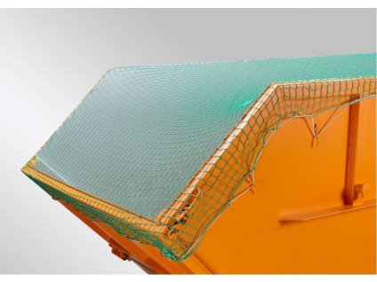 Kontejnerová síť PP 2,3 mm, 3,5 x 8,0 m, zelená, gumová šňůra