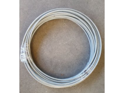 Ocelové lano potažené PVC ø 5 / 7 mm