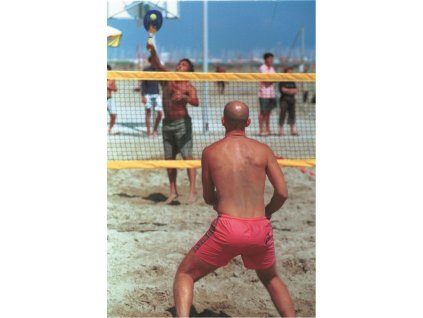 Beach tenisová tréninková síť PP 2,3 mm, žlutý lem po celém obvodu