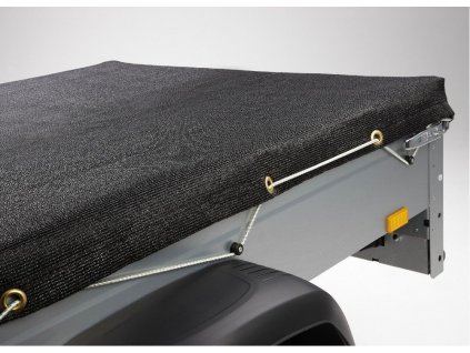 Krycí plachta PE 240 g/m2, 2,7 x 4,1 m, černá, gumová šňůra