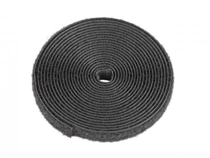Šnúrkový opasok so suchým zipsom, šírka 20 mm, čierny
