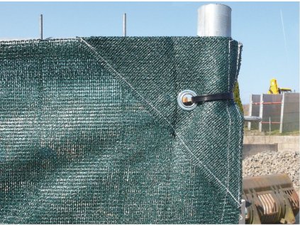 Krycí plachta na plot 150 g/m2, 1,80 x 3,45 m, 10 ks, tmavězelená