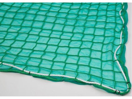 Záchytná síť proti pádu PP 5 mm, oko 100 mm, zelená + přídavná prodyšná plachta 75 g/m2, zelená