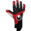 Uhlsport POWERLINE Supergrip+ Finger Surround černá/červená/bílá UK 8 (Velikost Rukavice 10,5)
