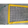 Sieť na plážový volejbal PP 3 mm, žltý okraj, pre ihrisko 9 x 18 m