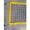 Sieť na plážový volejbal PP 3 mm, žltý okraj, pre ihrisko 9 x 18 m