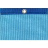 Sluneční prodyšná plachta PE 200 g/m2, zesílený lem, modrá