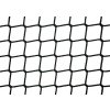 Ochranná sieť PP 3,0 mm, oká 45 mm, čierna, nehorľavá úprava