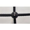 Lezecká sieť Herkules PES 16 mm, oká 40 cm, plastové gule, čierna
