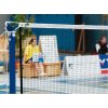 Badmintonová síť turnajová PP 1,2 mm, černá, boční vypínací tyčky