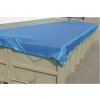 Kontajnerová plachta PE 320 g/m2, 2,9 x 7,0 m, modrá, gumová šnúra, nehorľavá úprava