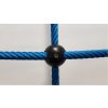 Šplhací síť Herkules PES 16 mm, oko 35 cm, plastové koule, modrá