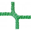 Záchytná síť proti pádu PP 5 mm, oko 100 mm, zelená, závěsná lana