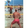 Beach tenisová tréninková síť PP 2,3 mm, horní žlutý lem