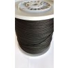 Pletená šnúra PP 4,5 mm, čierna, voľná