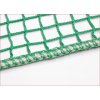Pletená šňůra PP 4,5 mm všitá, zelená, zesílený lem sítě