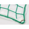 Záchytná síť proti pádu PP 5 mm, oko 100 mm, zelená + přídavná neprodyšná plachta 200 g/m2, bílá