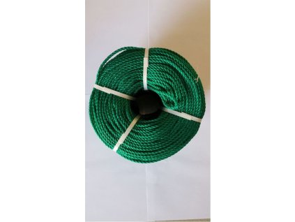 Obvodové lano PE 6 mm, voľné, zelené