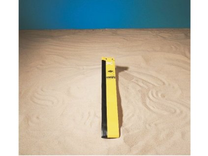 Antény na plážový volejbal, jednodielne s vreckami, žlté, dĺžka 1,80 m