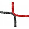 Ochranná sieť PP 4,0 mm, oká 120 mm, čierne a červené pruhy
