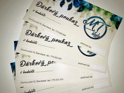 dárkový poukaz v hodnotě 2000,-