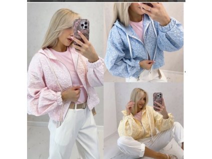 bomber bundička s květy