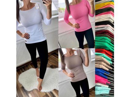 basic tričko 3/4 rukáva /barvy