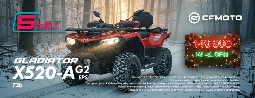 CFMOTO X520-A zimní akce