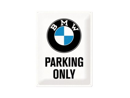 Plechová cedule - BMW Parking Only
