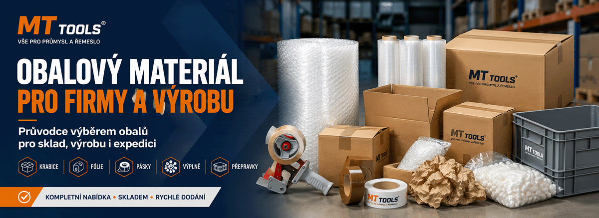 Obalový materiál pro firmy a výrobu | Průvodce nabídkou MT Tools