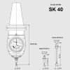 universalni 3d taster adapter sk40