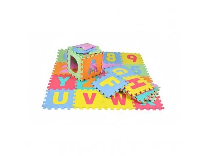 Puzzle 4693 Pěnové puzzle s písmeny a čísly 30 x 30 cm 36ks