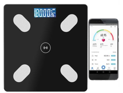 Malatec 9993 Analytická osobní váha Bluetooth 180 kg