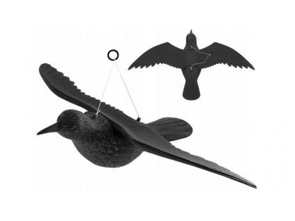 ISO 6556 Odpuzovač holubů a ptáků Havran 40 cm