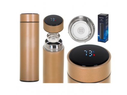 termoska hrnek smart led 500ml zlata
