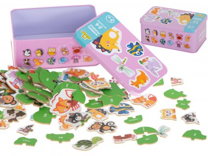 Ukladanka puzzle w puszce zwierzatka 24 puzzle 90679(2)