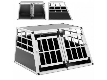 10280417 transporter klatka metalowa do przewozu psa trapezowa z przegroda 70 x 90 x 50 cm ean 4062859190772 hurtownia sklep tanio